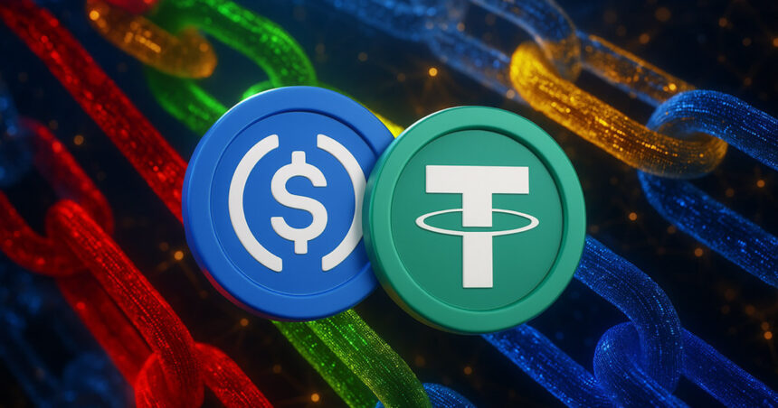 The diverse combination of Stablecoins Ethereum outweighs Tron's USD domination